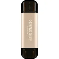 USB флеш накопичувач Transcend 512GB JetFlash 930C Gold-Black USB 3.2/Type-C (TS512GJF930C) - 7