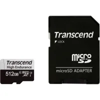 Карта пам'яті Transcend 512GB microSDXC class 10 UHS-I U3 High Endurance (TS512GUSD350V) - 1