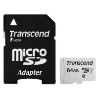 Карта пам'яті Transcend 64GB microSDXC class 10 UHS-I U1 (TS64GUSD300S-A) - 1
