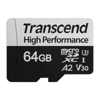 Карта пам'яті Transcend 64GB microSDXC class 10 UHS-I U3 A2 (TS64GUSD340S) - 2