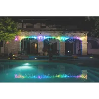 Гірлянда Twinkly Smart LED Icicle RGBW 190, BT+WiFi, Gen II, IP44 кабель проз (TWI190SPP-TEU) - 8