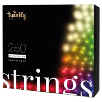 Гірлянда Twinkly Smart LED Strings RGBW 250, BT+WiFi, Gen II, IP44, кабель ч (TWS250SPP-BEU) - 1