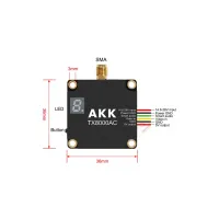 Відеопередавач (VTX) AKK Ultra Long Range 8W 4.9G-6G 96CH (TX8000AC) - 6