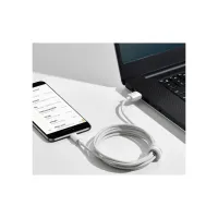 Дата кабель USB 2.0 AM to Micro 5P 1.5m 2.1A Simple WisdomKit (2PCS) white Baseus (TZCAMZJ-02) - 3