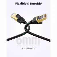 Патч-корд 2м, F/FTP cat 7 RJ-45 black Ugreen (U_11269) - Image 2