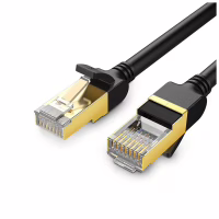 Патч-корд 10м, F/FTP cat 7 RJ-45 black Ugreen (U_11273) - Image 1
