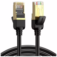 Патч-корд 15м, F/FTP cat 7 RJ-45 black Ugreen (U_11274) - Image 1