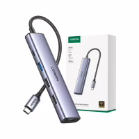 Концентратор Ugreen USB-C 3-in-1 HDMI 4K + USB 3.0 + PD 100W (U_15495) - Image 2