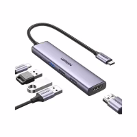 Концентратор Ugreen USB-C 3-in-1 HDMI 4K + USB 3.0 + PD 100W (U_15495) - Image 1