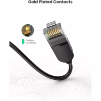 Патч-корд 1м, UTP cat 6 RJ-45 COPPER black Ugreen (U_70332) - Image 2