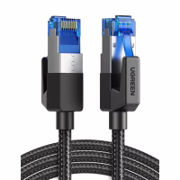 Патч-корд 1.5м, S/FTP cat 7 RJ-45 COPPER black Ugreen (U_80430) - Image 1