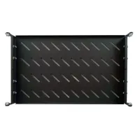 Полка 19" Hypernet 1U глиб. 300мм, в шкафи глибиною 450мм, колір чорний (U-FS-45-Black) - 1