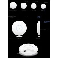 Точка доступу Wi-Fi Ubiquiti UniFi U6 PLUS (U6-PLUS) - 4