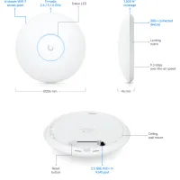 Точка доступу Wi-Fi Ubiquiti UniFi 7 PRO (U7-PRO) - 8