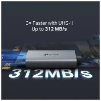 Считыватель флеш-карт TP-Link USB-C to SD/TF (UA440C) - Изображение 7