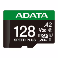 Карта пам'яті ADATA 128GB microSD class 10 UHS-I U3 V30 A2 Speed Plus (UD128GUI3V30A2SP-RA1) - Image 2