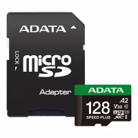 Карта пам'яті ADATA 128GB microSD class 10 UHS-I U3 V30 A2 Speed Plus (UD128GUI3V30A2SP-RA1) - Image 1