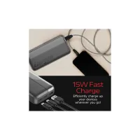 Батарея универсальная Energizer 20000mAh 15W, USB-А, 2*USB-C, Black (UE20050CC) - Изображение 8