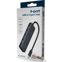Концентратор Gembird 4 ports USB 3.1,USB-C, USB-C PD (UHB-CM-U3P4P-01) - 3