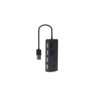 Концентратор Gembird USB 2.0 4 ports switch black (UHB-U2P4-05) - 3