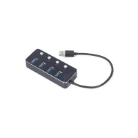 Концентратор Gembird USB 3.0 4 ports switch black (UHB-U3P4P-01) - 2