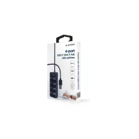 Концентратор Gembird USB 3.0 4 ports switch black (UHB-U3P4P-01) - 5