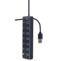 Концентратор Gembird USB 3.0 7 ports (UHB-U3P7P-01) - 3