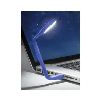 Лампа USB Optima LED, гнучка, синій (UL-001-BLU) - 3