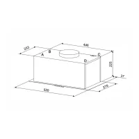 Витяжка кухонна Eleyus UNIA 1200 LED 52 WH - 12