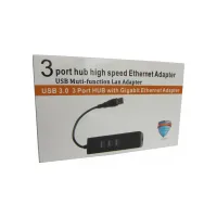 Концентратор Dynamode USB 3.0 Type-A - RJ45 Gigabit Lan, 3*USB 3.0 (USB3.0-Type-A-RJ45-HUB3) - 4