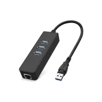 Концентратор Dynamode USB 3.0 Type-A - RJ45 Gigabit Lan, 3*USB 3.0 (USB3.0-Type-A-RJ45-HUB3) - 1