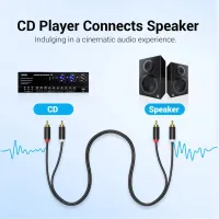 Кабель мультимедійний 2xRCA M to 2xRCA M 1.0m black Vention (VAB-R06-B100) - Зображення 5