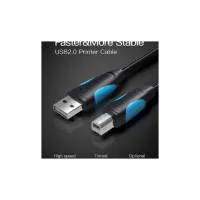Кабель для принтера USB 2.0 AM/BM 1.0m black Vention (VAS-A16-B100) - Изображение 2