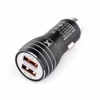 Зарядное устройство Vinga QC3 Quick Dual USB Car Charger aluminium 18W Max (VCCQAABK) - Image 1
