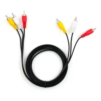 Кабель мультимедійний 3xRCA M to 3xRCA M 1.8m Vinga (VCP3RCA1.8) - 3