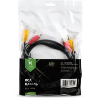 Кабель мультимедійний 3xRCA M to 3xRCA M 1.8m Vinga (VCP3RCA1.8) - 4
