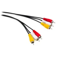 Кабель мультимедійний 3xRCA M to 3xRCA M 1.8m Vinga (VCP3RCA1.8) - 1