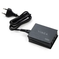 Зарядний пристрій Vinga GaN 100W PD+QC 3C1A ports 1.2m Wired Charger (VCPCH100CB) - 4