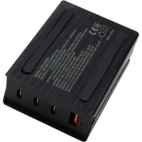 Зарядний пристрій Vinga GaN 100W PD+QC 3C1A ports 1.2m Wired Charger (VCPCH100CB) - 5