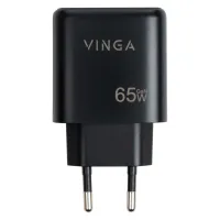 Зарядний пристрій Vinga GaN 65W PD+QC 2C1A ports Wall Charger (VCPCHCCA65B) - 4