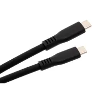 Дата кабель USB-C to USB-C 1.2m UBS3.2 Gen2 10G 100W Chip Silicon Black Vinga (VCPDCCC31012SB) - 2