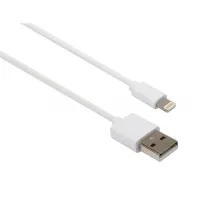 Дата кабель USB 2.0 AM to Lightning PVC 1m white Vinga (VCPDCL1W) - 1