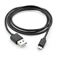 Дата кабель USB 2.0 AM to Micro 5P PVC 1m black Vinga (VCPDCM1BK) - 2