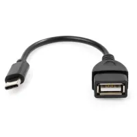 Перехідник OTG USB 2.0 AF to USB-C 0.1m Vinga (VCPDCOTGTCBK) - 2