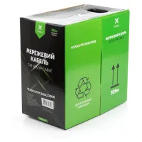 Кабель мережевий Vinga UTP 305м cat.5e Copper 4 pairs 0.5мм мідь (VCPDCUTPC505CO305) - 2