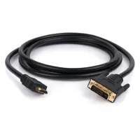 Кабель мультимедійний HDMI M to DVI M 3.0m 24+1pin Vinga (VCPHDMIDVI3) - 2
