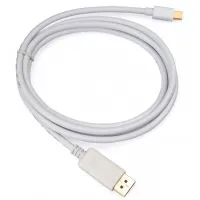 Кабель мультимедійний miniDisplayPort M to Display Port M 1.8m 4K white Vinga (VCPMDPDP1.8WH) - 2
