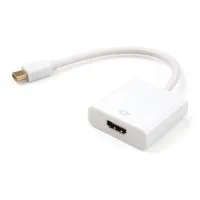 Перехідник Mini Display port M to HDMI F white Vinga (VCPMDPHDMIWH) - 1