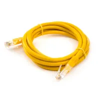 Патч-корд Vinga UTPCat5e 1 m CCA (VCPPCCCS1Y) - 1