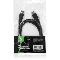 Дата кабель USB 2.0 AM/AF 1.8m Vinga (VCPUSBAMAF1.8BK) - 4